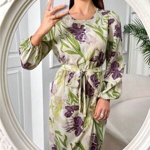 Floral Long Sleeve Dress